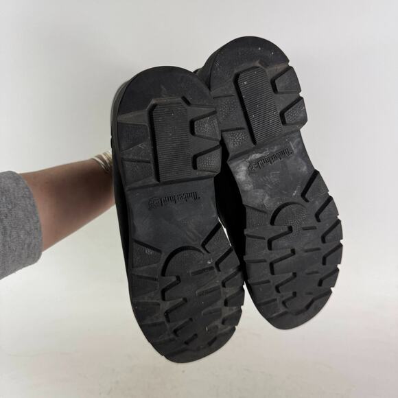 Timberland Linden Woods 6 Inch Boot Women's 8.5 Black Leather Ankle Waterproof - Picture 8 of 10